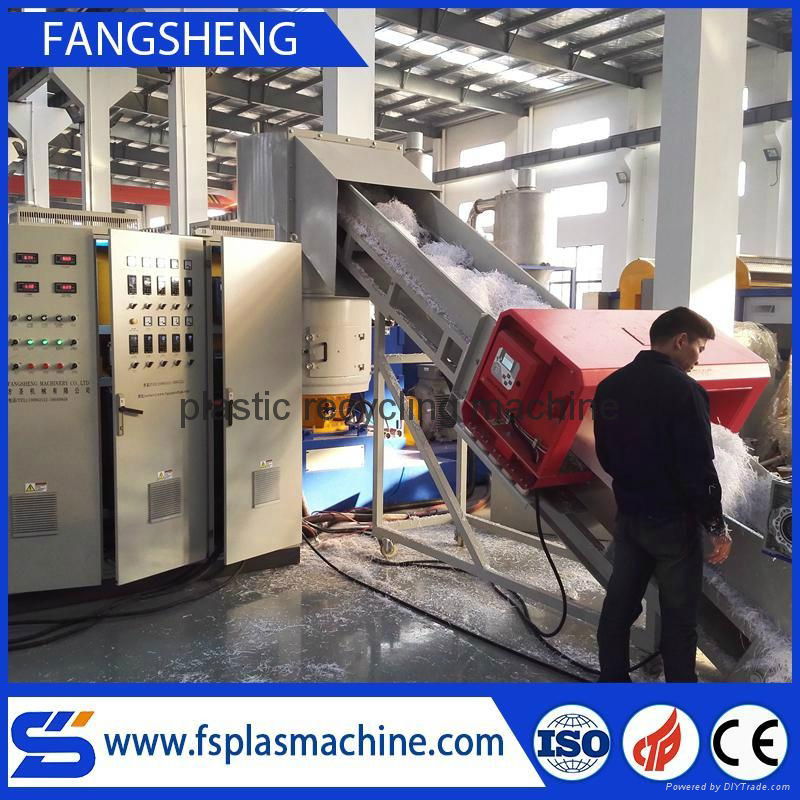 Waste mineral water drinking bottles recycling granulating machine 3