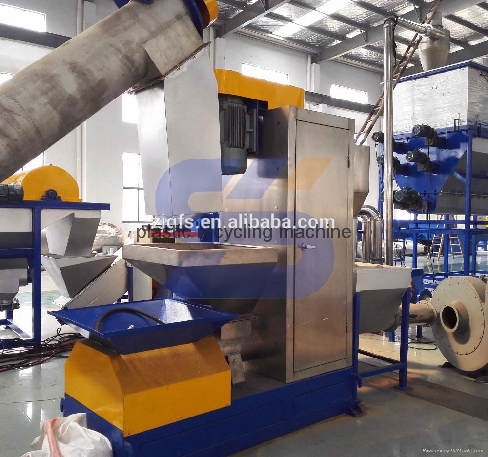 Scrap pet bottles crushing washing and drying production equipment 3