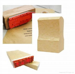 Rubber stamp for signature or text