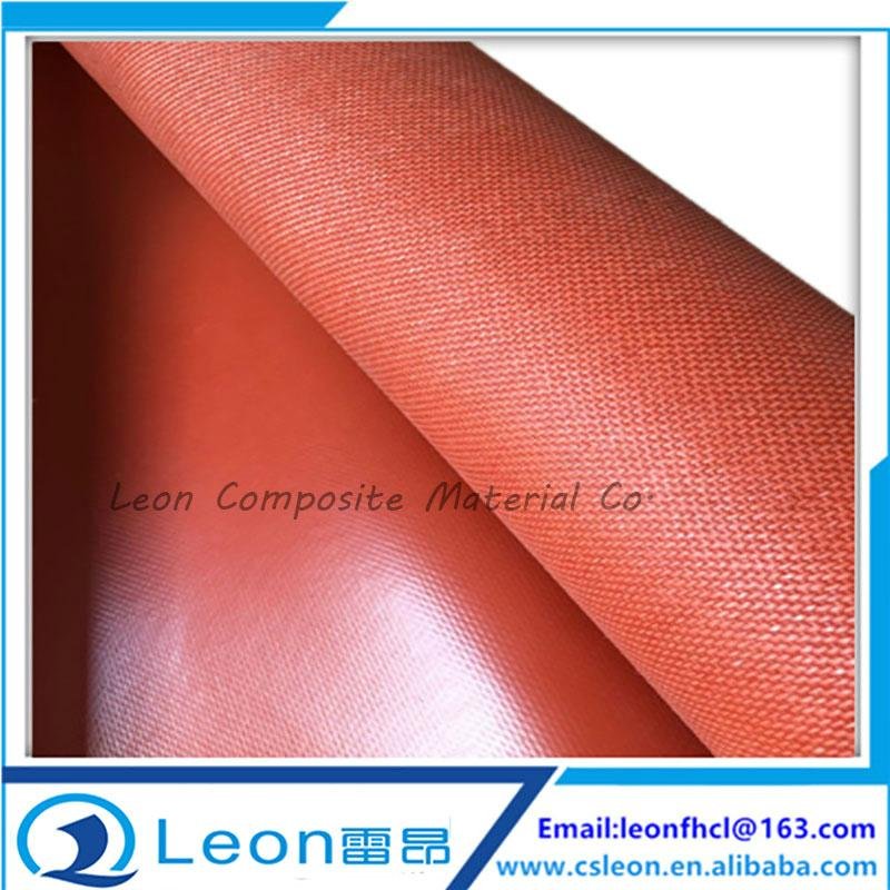 One side silicon coated fiberglass fabric with 0.8mm thickness