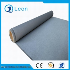 0.4 thickness grey one side silicon rubber coated fiberglass fabric 