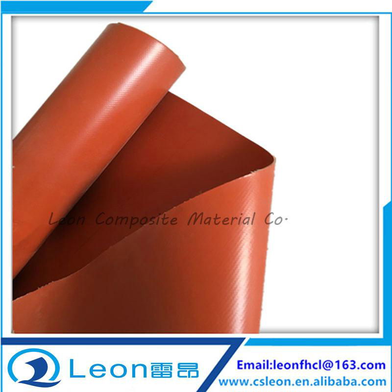 Silicon rubber coated fiberglass fabric