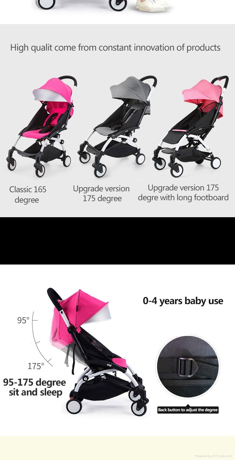 Luxury  360°  Automated   Colorful   Prevent   Shock  Baby  Stroller   4