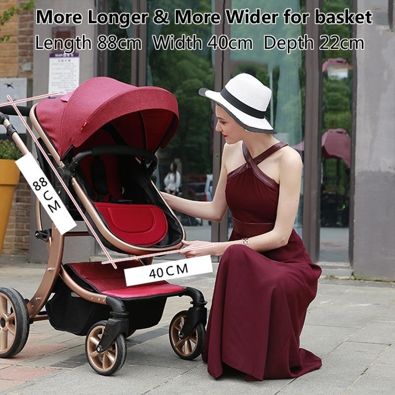X  Design  12 Inch  Inflated  Tire  Baby  Stroller