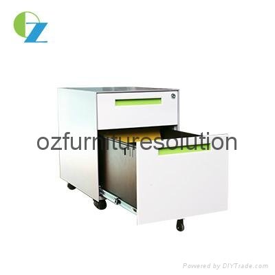 Fashion Design Filing steel mobile cabinet with 3 drawers for secure personal un 2