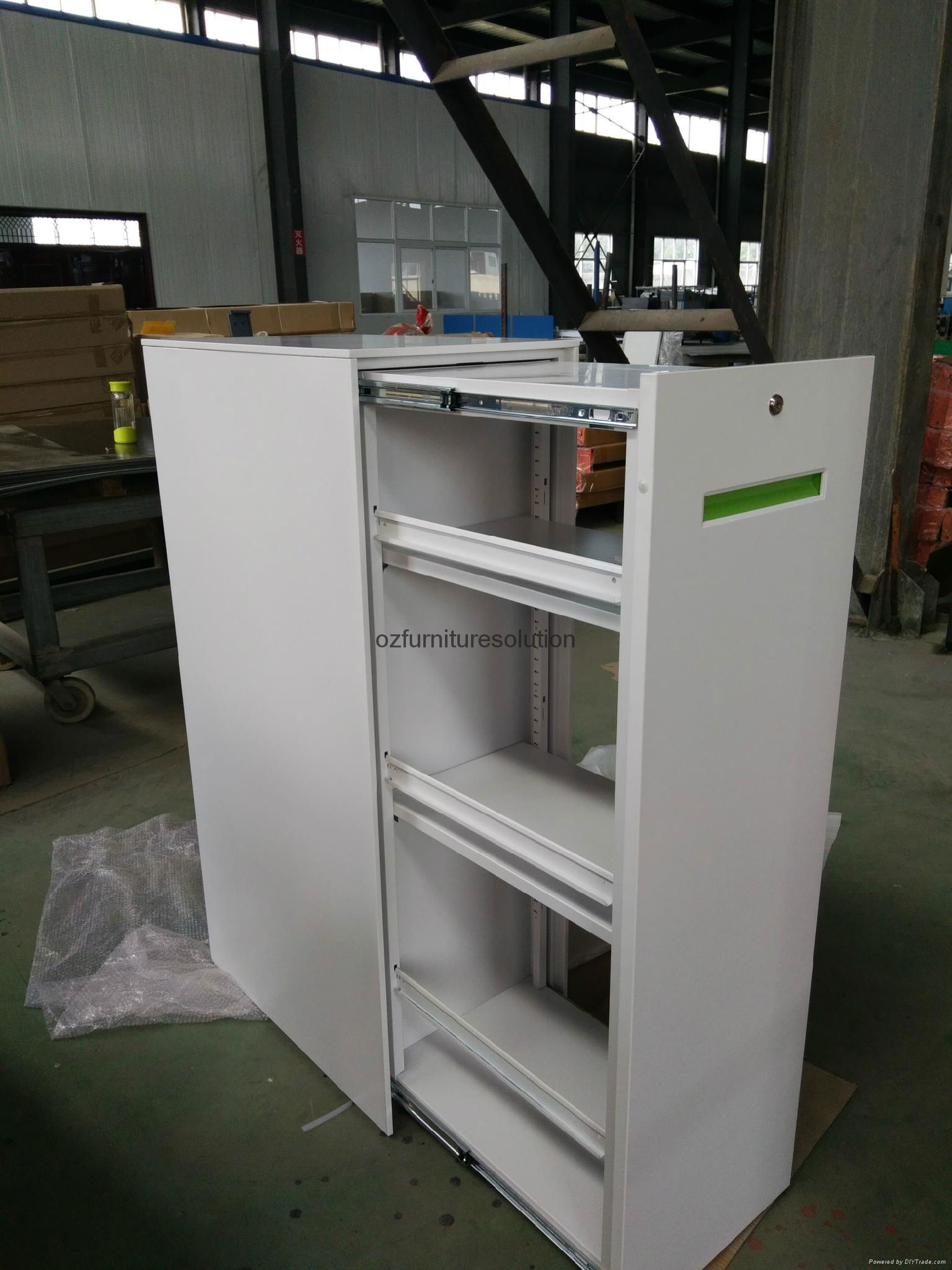 Easy Assemble-Designed Tower Pedestal drawer Metal Lockable Storage Cabinets 3