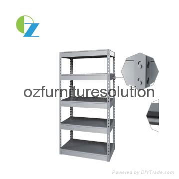 Good and easy assembled storage used light-duty rack for shopping mall