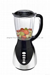 Chrome base with UV 3 speeds 1.5L PC blender with CB certificate