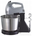 Hand mixer with stainless steel bowl 1