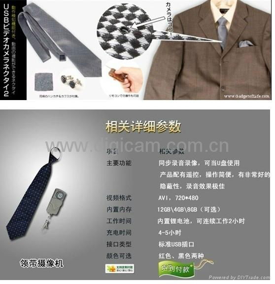 Digicam CCTV Covert Camera Hidden Camera Tie Type 3