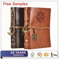 Vintage Personalized Leather Writing Journal Notebook Classic Spiral Bound Noteb