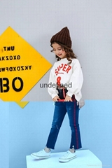 Boot Cut Jeans For Girls Ripped Children's Clothing OEM