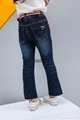 Boot Cut Jeans For Girls Ripped Children's Clothing OEM 2