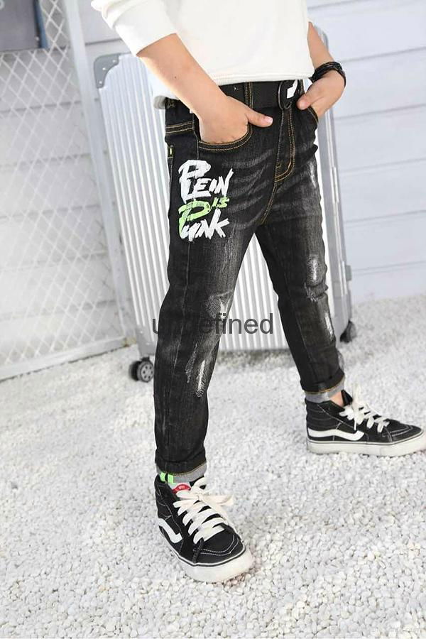 Skinny Spring Autumn Boys Jeans Children Trousers Manufacture 4