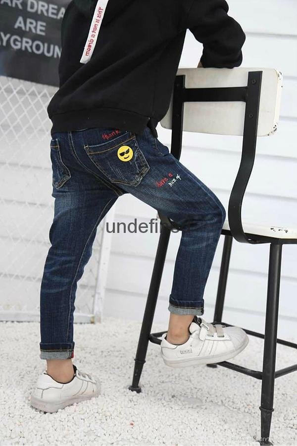 Skinny Jeans For Children Boys Ripped Trousers OEM 2