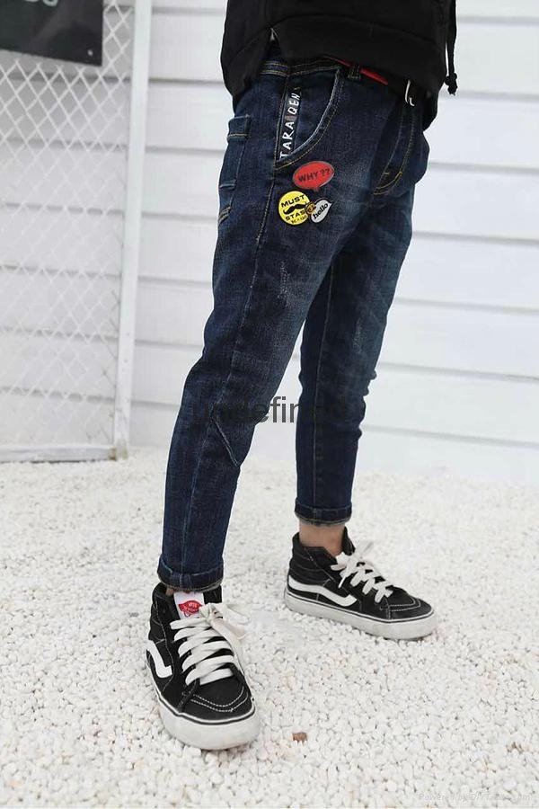 Skinny Jeans For Children Boys Ripped Trousers OEM 5