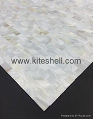 10*20mm pure white Mother of Pearl Shell Mosaic Tiles