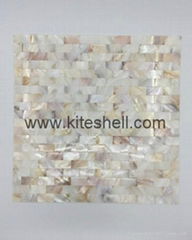 10*30mm natural white Mother of Pearl Shell Mosaic Tiles