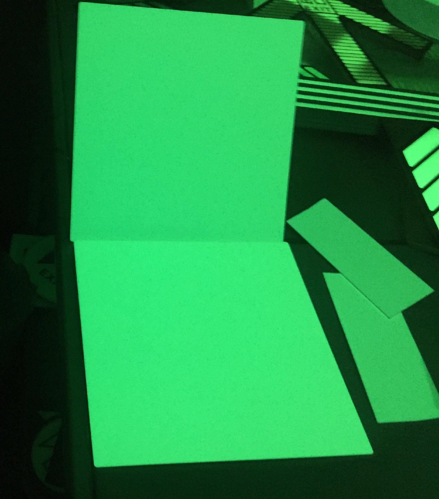 Glow in the dark rigid board Photoluminescent PVC sheet raw material of