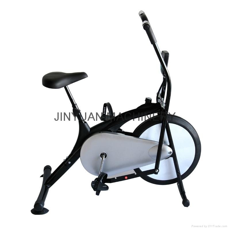 Inflatable pedal crossfit exercise air bike for elderly with hart rate sensor