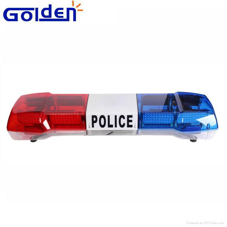 Police LED warning lightbar with siren speaker for emergency vehicle