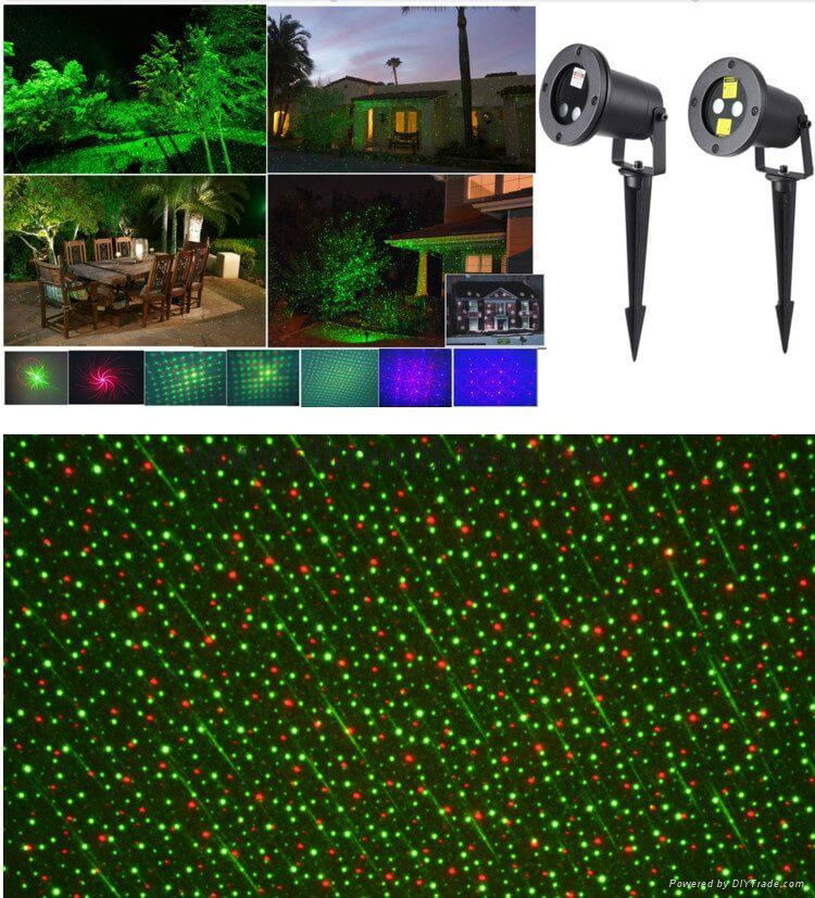 LED laser garden light RG 6w IP65 CE ROHS 2