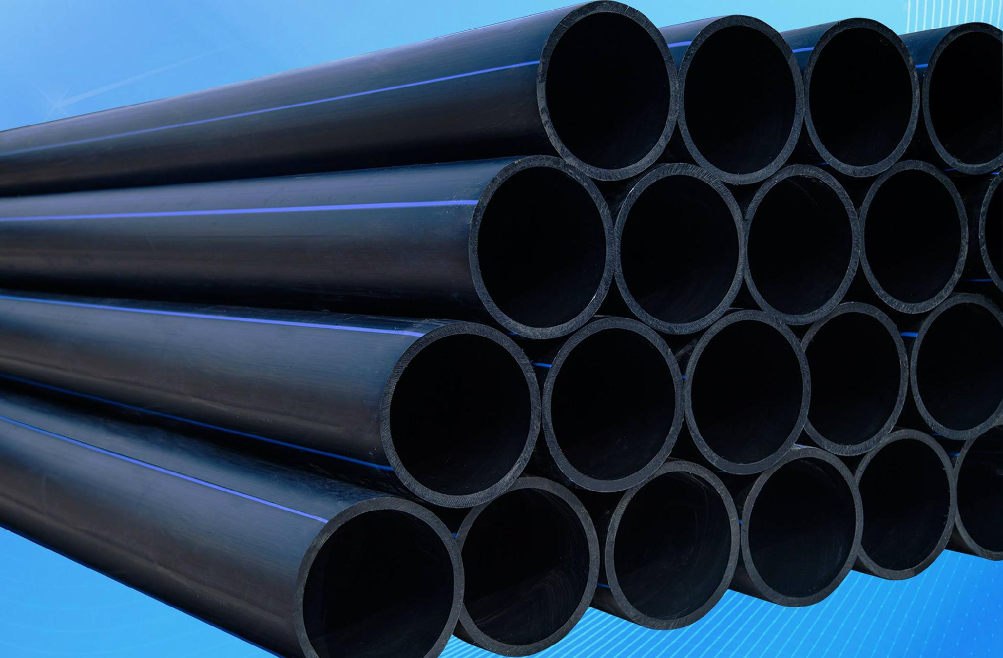 市政排水hdpe 工厂供货pe给水管材