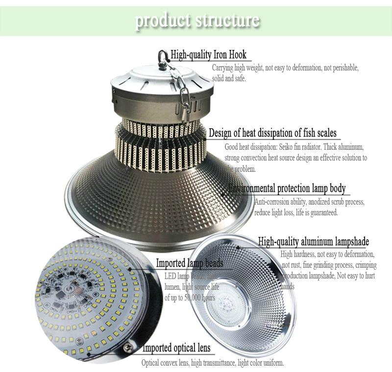 100w led high bay light IP44 cob led high bay lamp with 120 degree beam angle 2