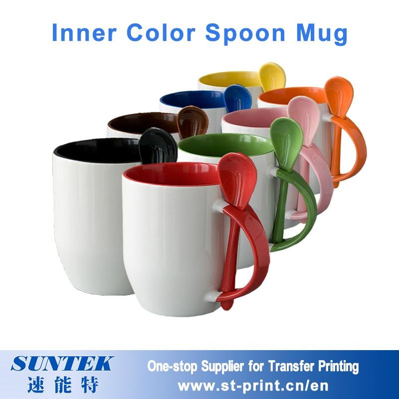 Sublimation Color Changing Mugs Colorful Ceramic Porcelain Blank White Mug