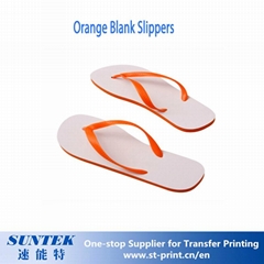 Ce Certification Sublimation Orange Blank Slippers