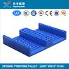 High quality flat top design Injection molding three-foot pallet for printing 3