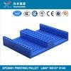 High quality flat top design Injection molding three-foot pallet for printing