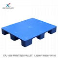 XPJ1008-140 High Quality Single Faced Flat Type Nine Feet Plastic Pallet 1