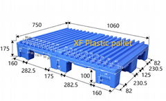 Plastic printing pallet