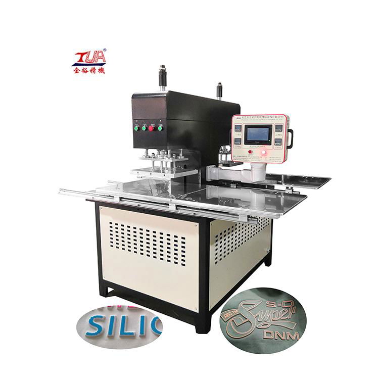 Full Automatic clothing silicone 3d embossing machine 5