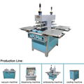 silicone jeans label embossing pressing machine on garment