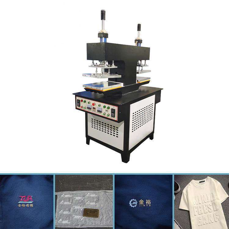 China supplier 3d  t-shirt silicone  embossing printing machine