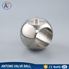 Customized Forging Solid Trunnion Valve Ball With Stem AT-TB-03