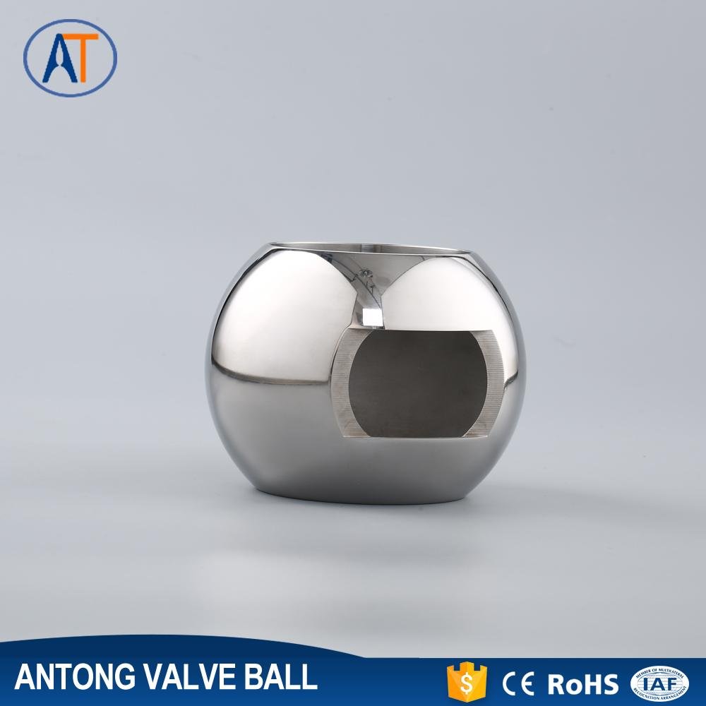 China Supplier hollow valve ball with cutting slot suitable for welding 2