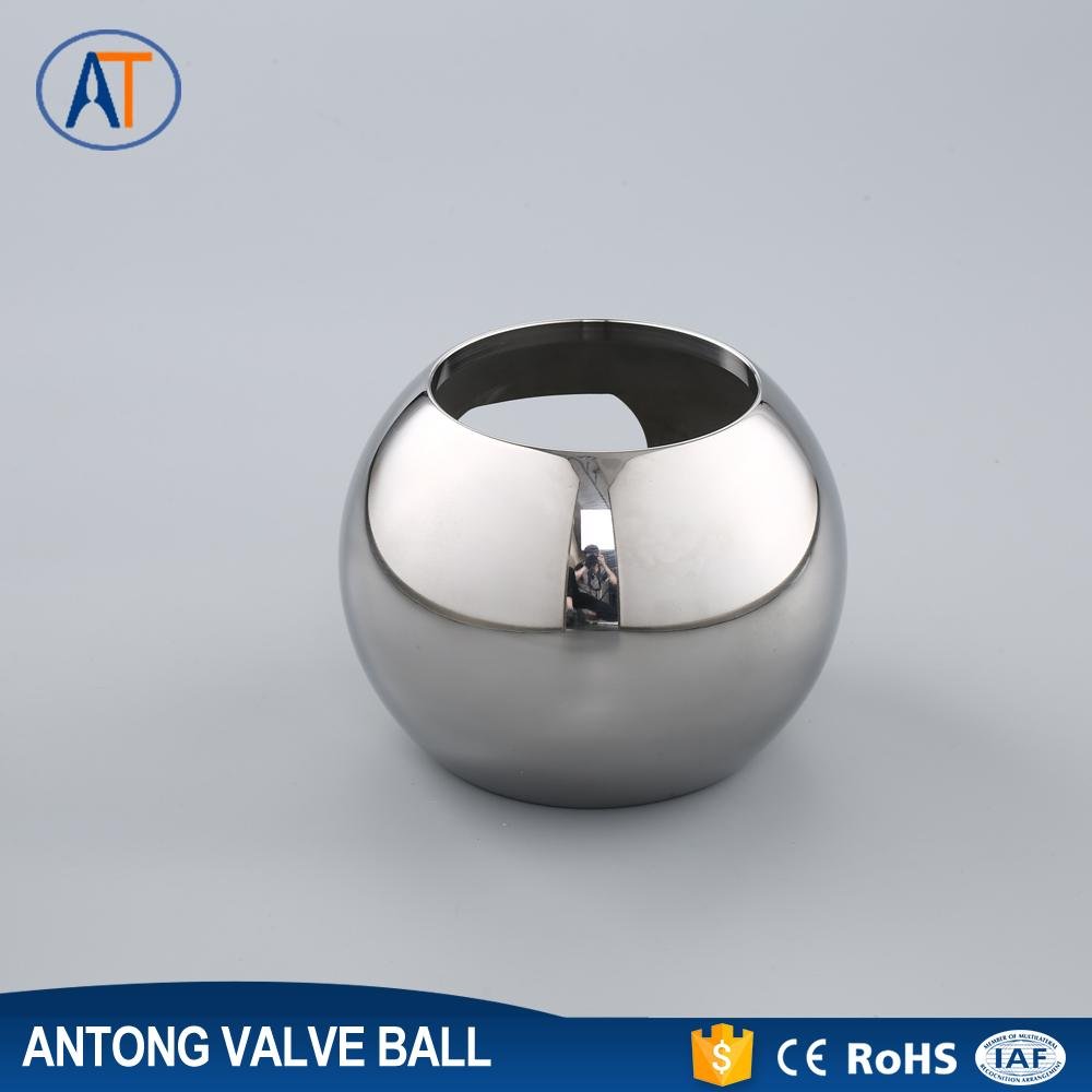 China Supplier hollow valve ball with cutting slot suitable for welding 4