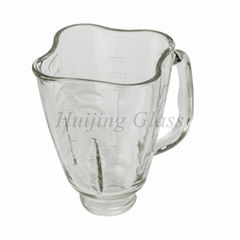 2017 new design hot selling plum shape spare parts blender glass cube jar /cup