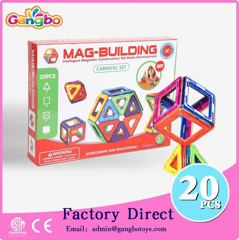 20 pcs Educational toy magnetic building blocks toys for kids