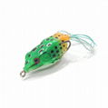 55mm 9g Artificial Bait Life-like Frog Snakehead Soft Bait Fishing Frog Lure 1