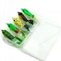 55mm 9g Artificial Bait Life-like Frog Snakehead Soft Bait Fishing Frog Lure 2