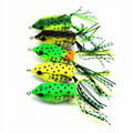 55mm 9g Artificial Bait Life-like Frog Snakehead Soft Bait Fishing Frog Lure 3