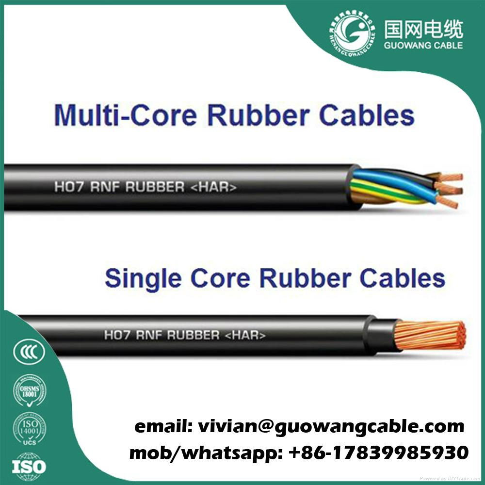 Heat Resistant 4 Core 16 mm Rubber Cable H07RN-F 2