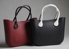 obag China supplier newest black color eva online shopping bag