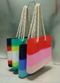 obag Wholesale new fashion candy color lady silicone beach bag