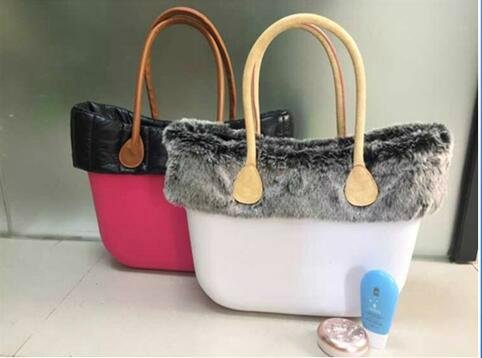 China wholesale new arrival fashion eva bags for woman with fur
