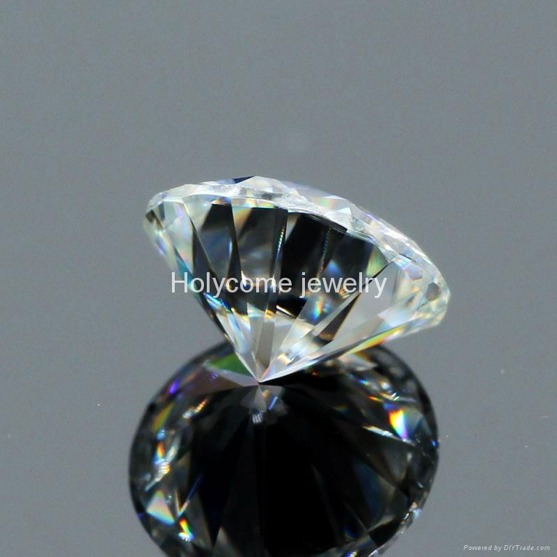 Moissanite factory sale round 6.5MM 1 carat EF color VVS 3